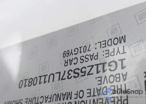 2020 Chevrolet Impala Fwd Lt z USA, uszkodzony, nr VIN 1G11Z5S37LU110810